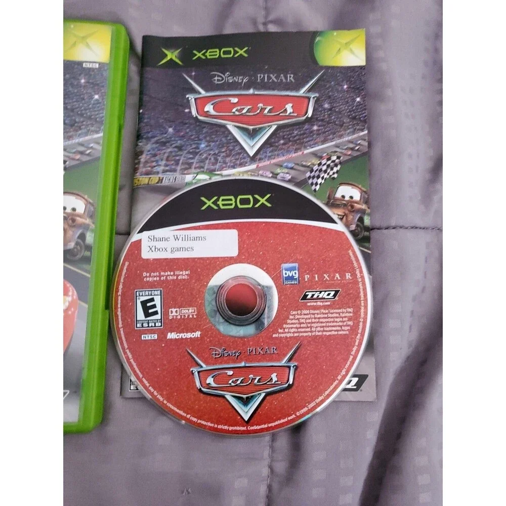 Cars (Microsoft Xbox, 2006) Complete In Box Racing Kids Video Game